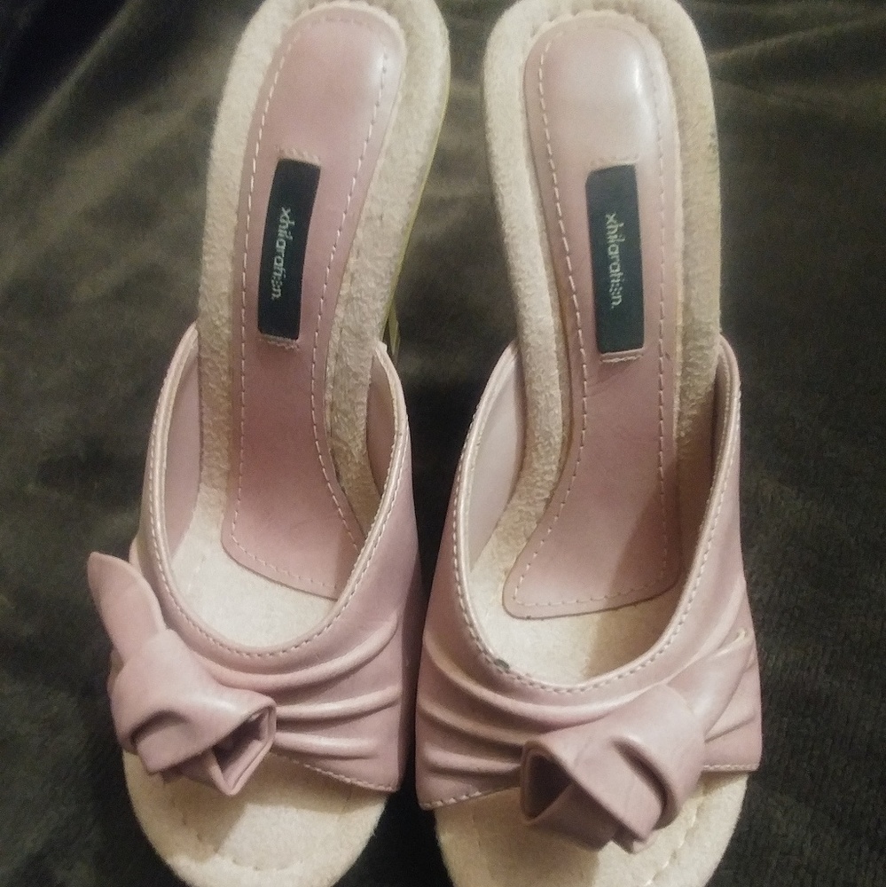 Cute pair of pink "xhilaration" shoes.